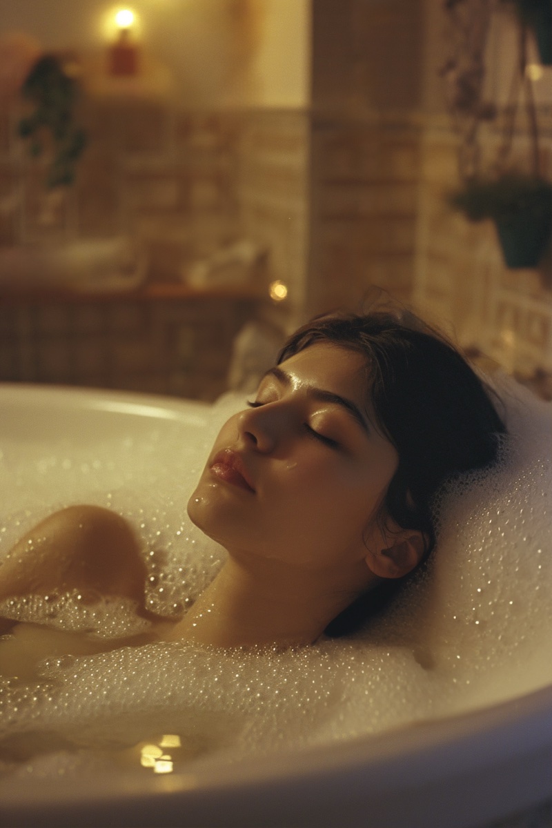 مساج صابوني تحت الماء